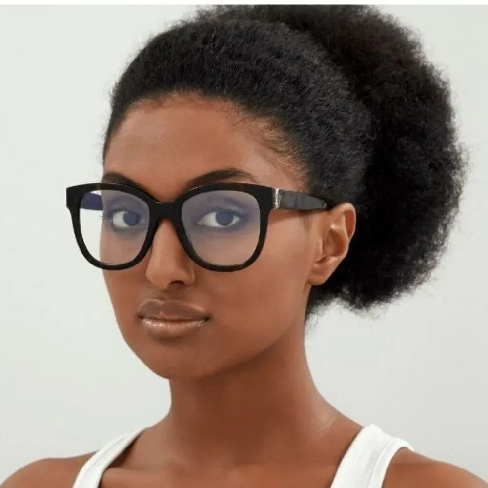 NEW Saint Laurent SLM97 001 Black Square Women Eyeglasses
